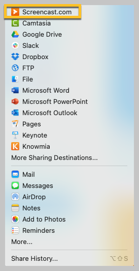 Jak udostępnić nagranie ekranu w Snagit