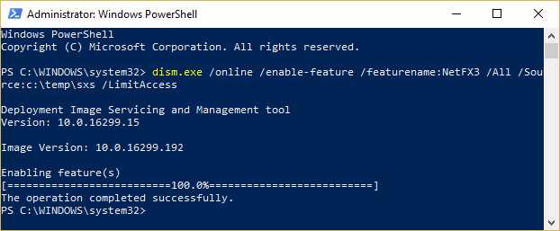 Windows10で.NETFramework3.0を有効にする