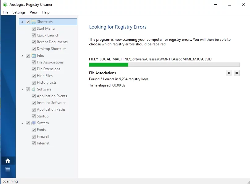 Puede corregir fácilmente el error 0x8000ffff con Auslogics Registry Cleaner.