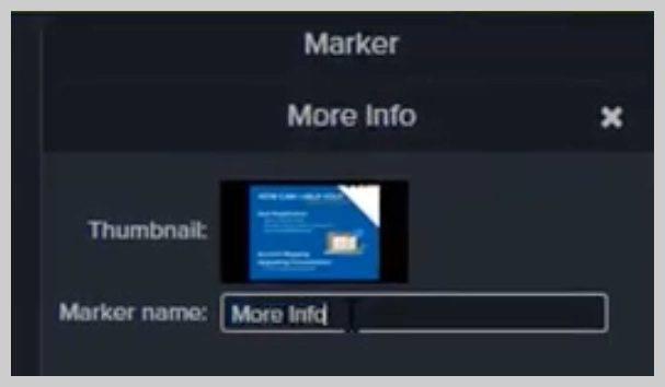 So ändern Sie den Namen einer Markierung in Camtasia
