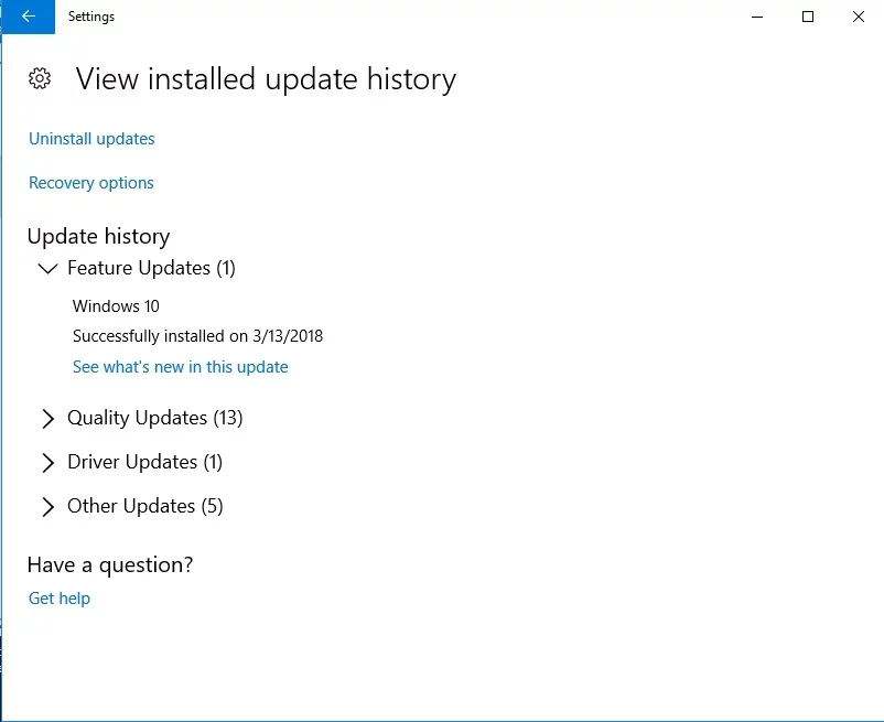 WindowsUpdateでシステムを更新します