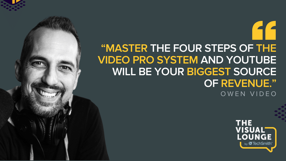 "Domine los cuatro pasos de The Video Pro System y YouTube será su mayor fuente de ingresos". – Vídeo de Owen