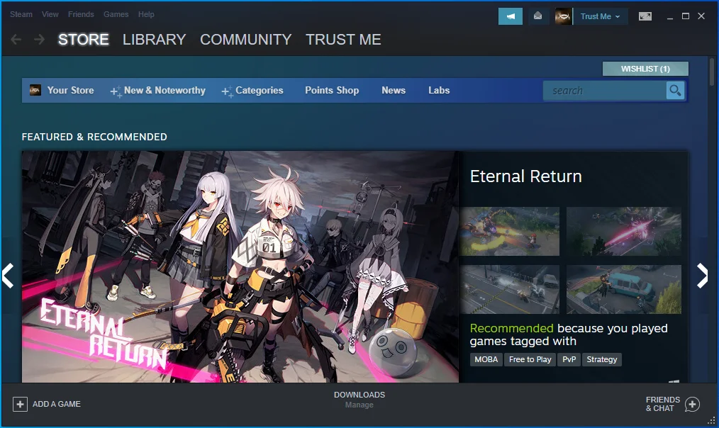 Abre Steam.