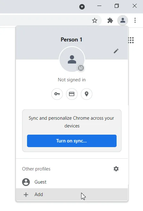 Klik opsi + Tambahkan.
