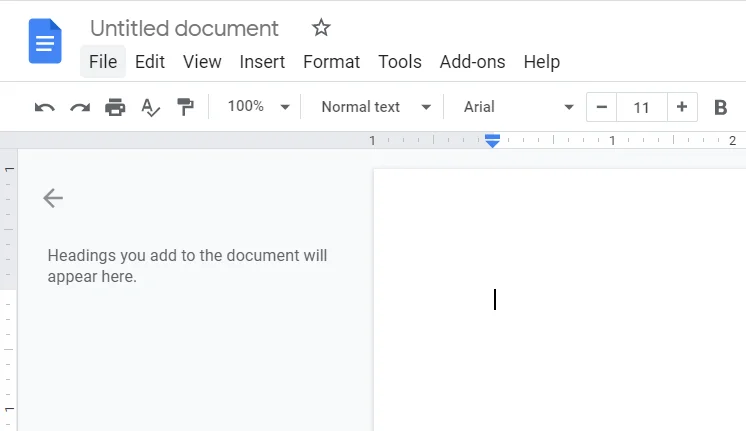 Klik pada tab File.