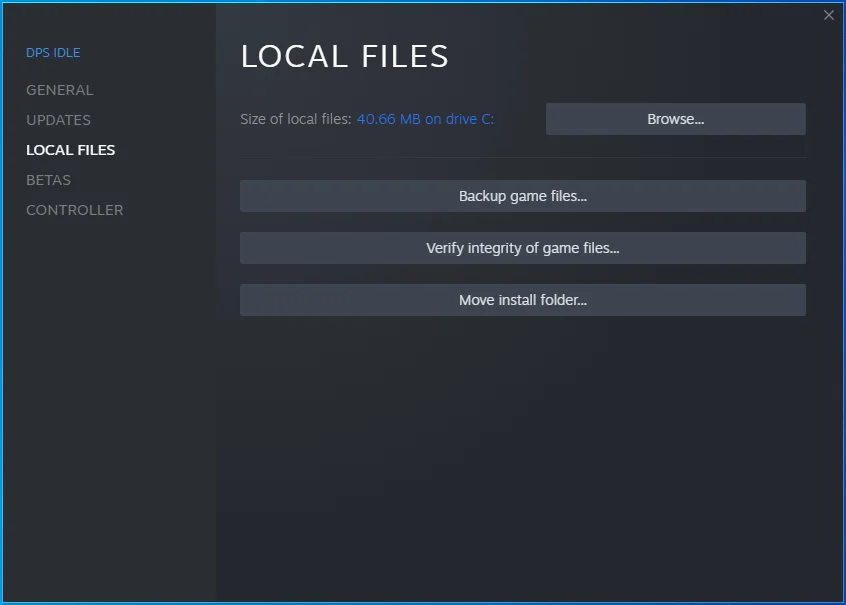 Arahkan ke tab FILE LOKAL dan klik Verifikasi integritas file game.