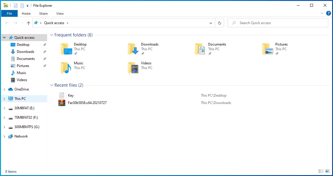 Fare clic su Questo PC in Esplora file.