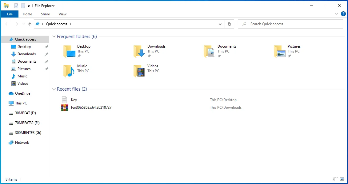 Avvia Esplora file.