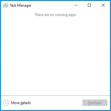 Apri l'app Task Manager.