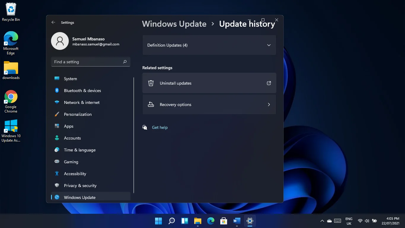 จะดูประวัติการอัปเดต Windows 11 ได้อย่างไร