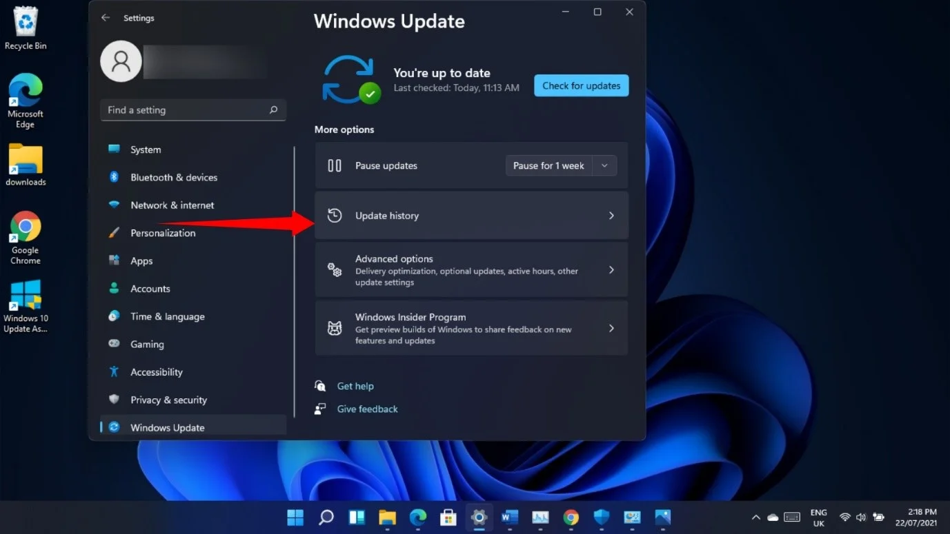 จะถอนการติดตั้งการอัปเดต Windows 11 ได้อย่างไร?