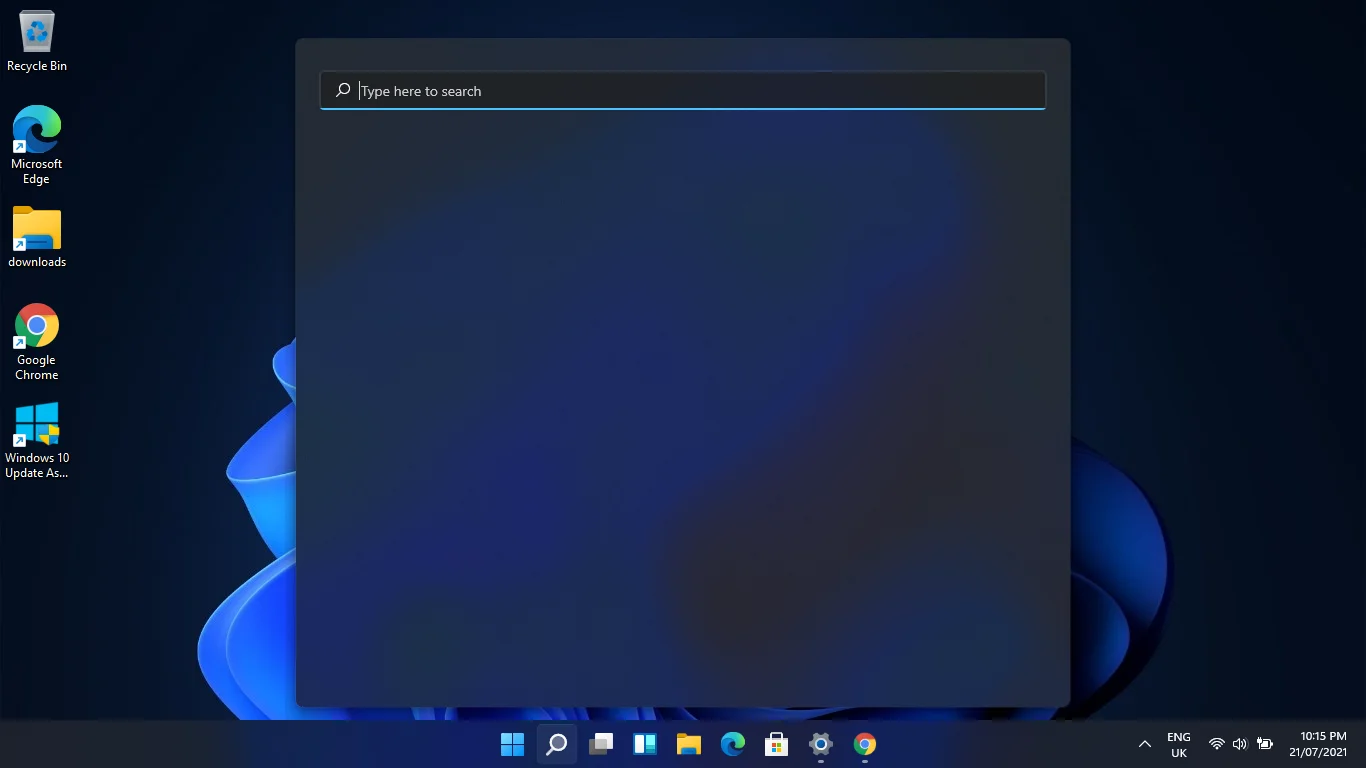 ค้นหาไม่แสดงข้อความในช่องค้นหาใน Windows 11