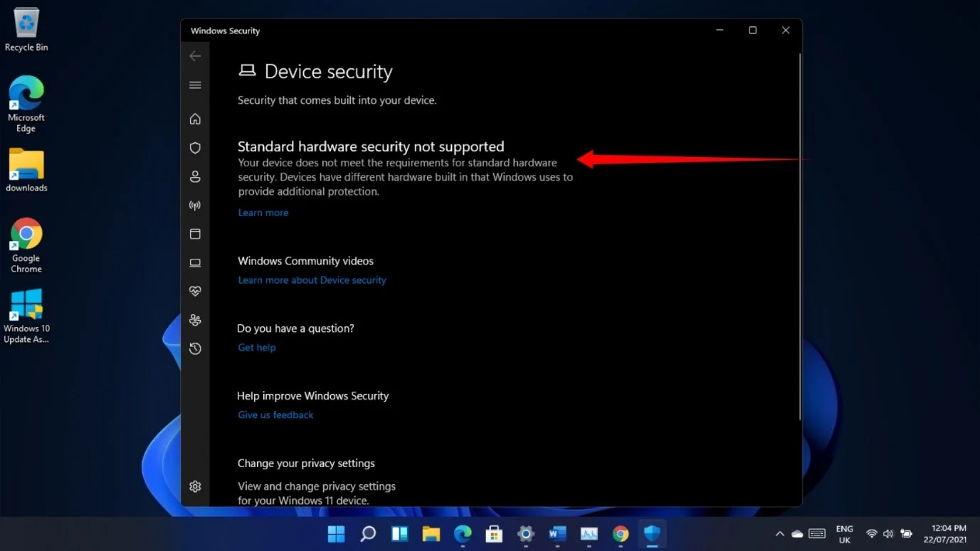 ต่อไปนี้คือปัญหาด้านความปลอดภัยทั่วไปของ Windows 11