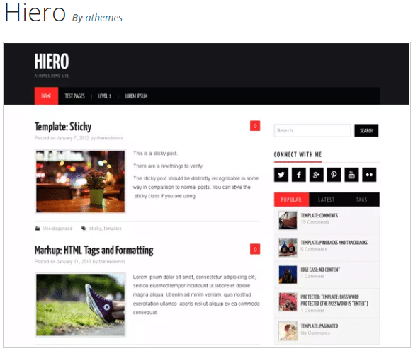 heiro thèmes WordPress premium gratuits