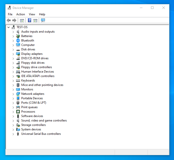 افتح واجهة إدارة الأجهزة في نظام التشغيل Windows 10