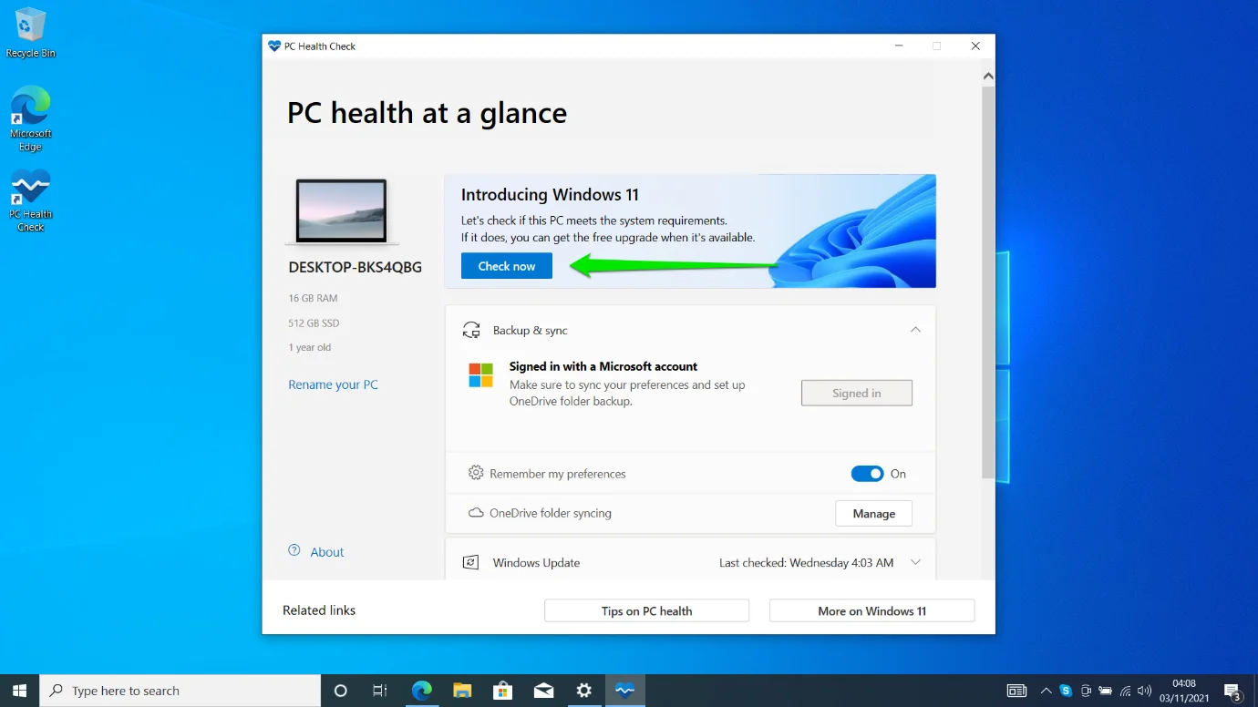 كيفية التحقق من توافق Windows 11 في أواخر عام 2021