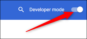 Chromeの設定で開発者モードを切り替えます