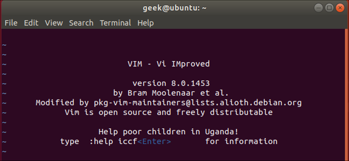 editor vi no Ubuntu Linux