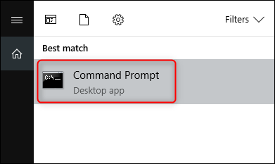 Ouvrir l'invite de commande dans le menu Démarrer