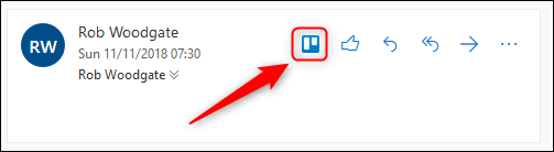 Trello eyleminin görünür olduğu bir e-posta