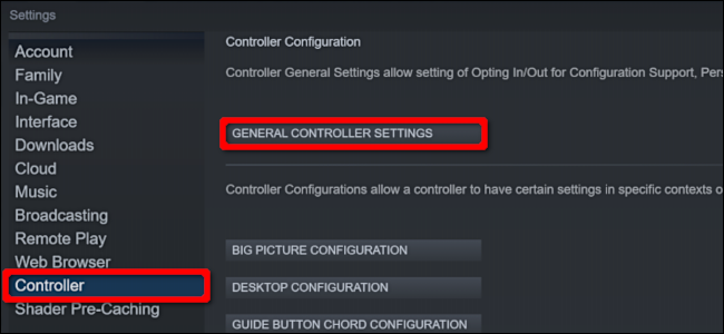 Clique em “Controlador” e, em seguida, clique em “Configurações gerais do controlador”.