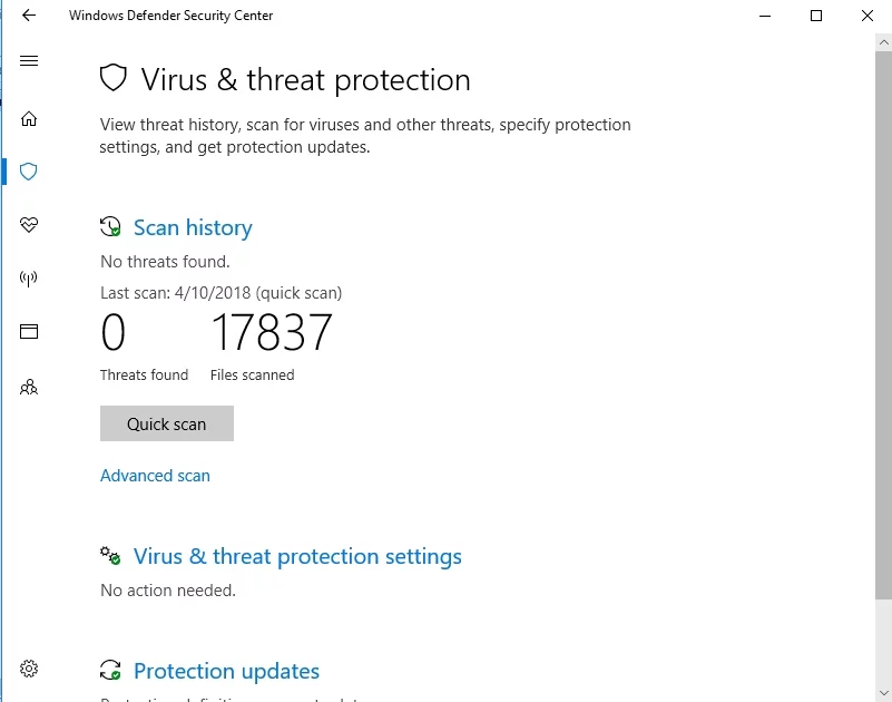 Windows Defender este un instrument încorporat care împiedică programele malware.