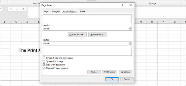 Excel - Encabezado y pie de página