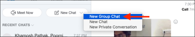 Pilih "Obrolan Grup Baru".