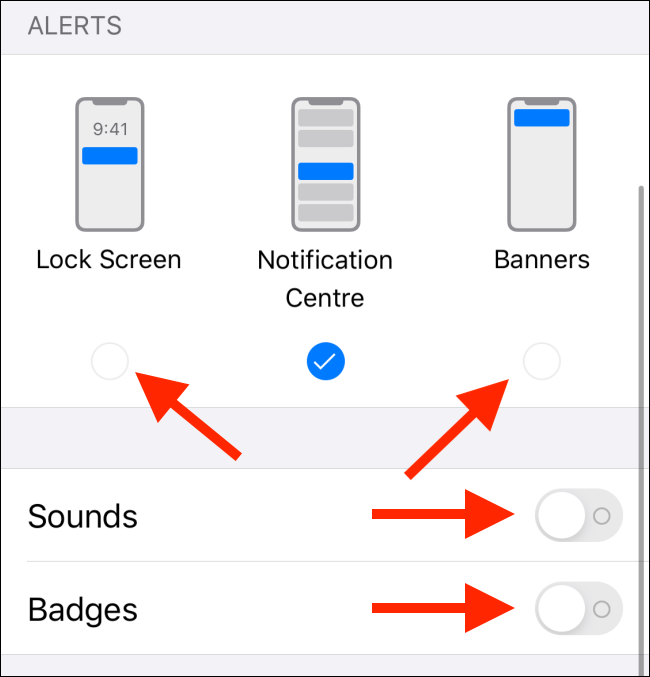 Personalizza la notifica per l'app