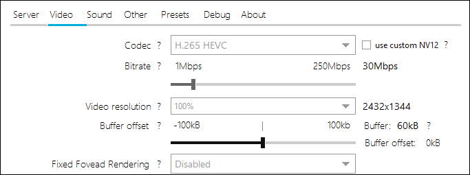 Il menu delle impostazioni "Video" su un router Fios.