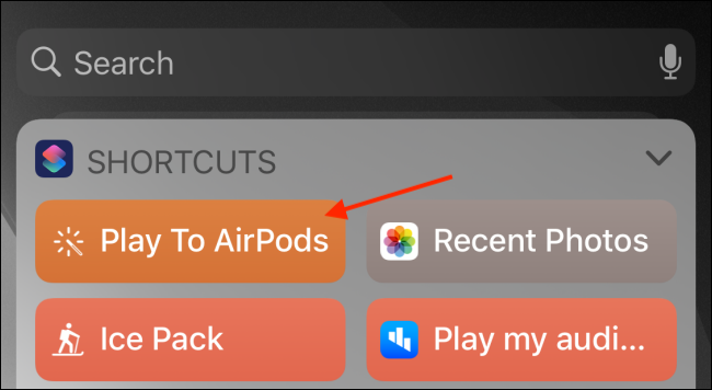 Etkinleştirmek için widget'taki kısayola dokunun