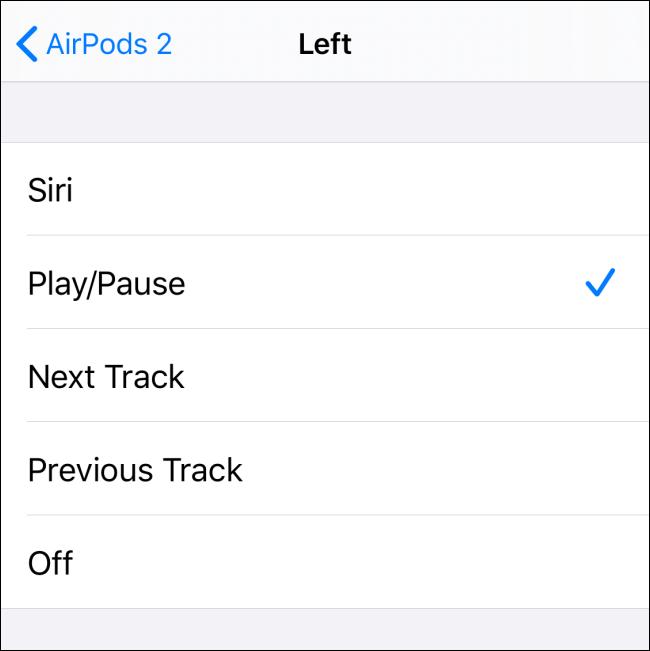 قم بالتبديل إلى إجراء مختلف لإيماءة النقر المزدوج على AirPods