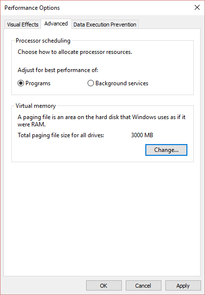 pamięć wirtualna | 15 sposobów na przyspieszenie wolnego komputera z systemem Windows 10