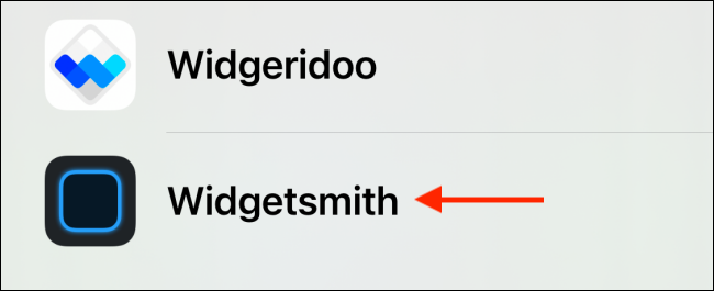选择 Widgetsmith