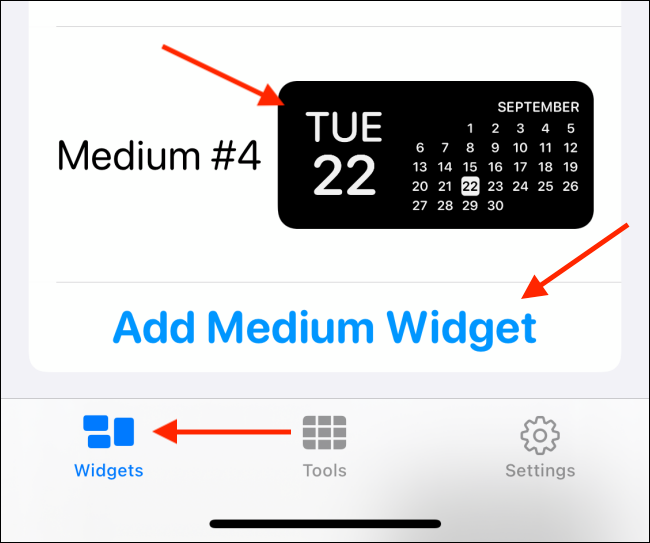 在 Widgetsmith 中创建新的 Widget