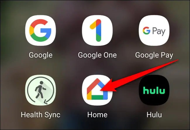 Otwórz aplikację Google Home