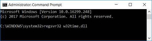 Windows TimeDLLを再登録する| Windows10の間違った時計の時間の問題を修正する