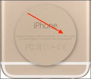 Numero modello iPhone sul retro