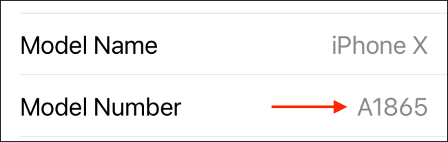 Leggi il numero di modello su iPhone o iPad