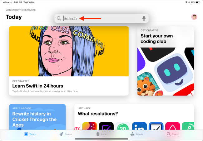 Cerca un'altra app