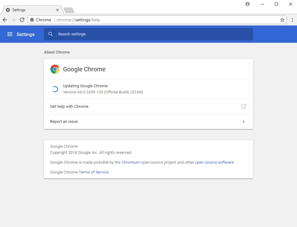 ブラウザを更新して、Gmailの添付ファイルエラーを修正します。