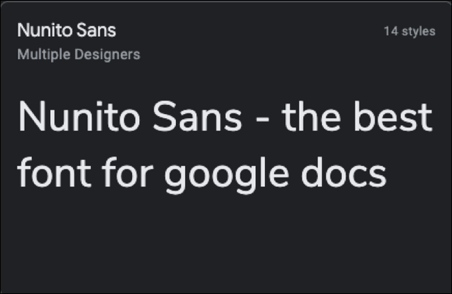 Nunito Sans yazı tipi