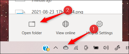 Öffnen Sie den OneDrive-Ordner auf Ihrem PC.