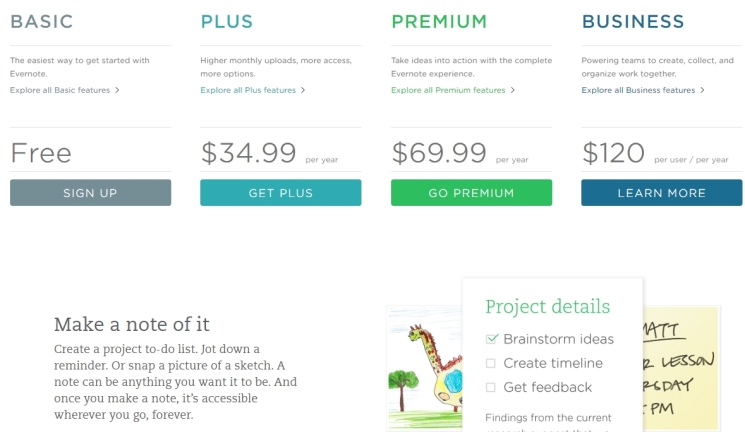 Premium-Evernote