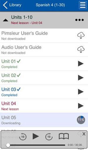 Pimsleur 应用程序
