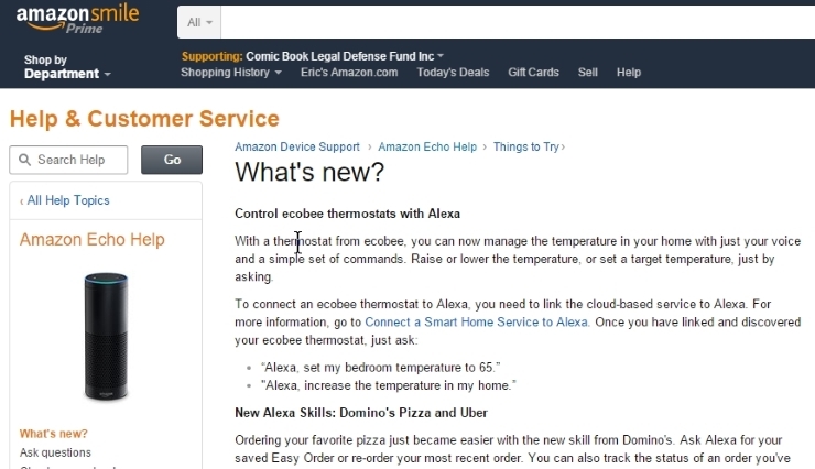 Scopri le ultime abilità di Alexa