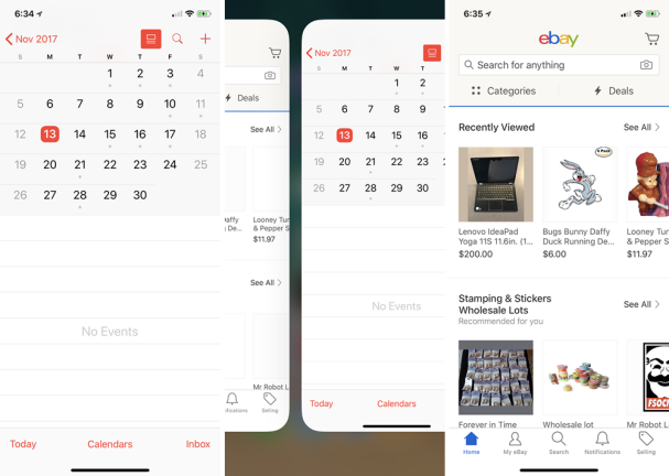 Revenir à une application précédente