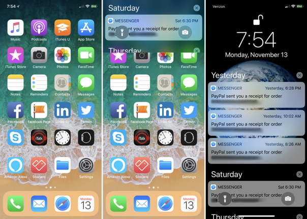 Afficher les notifications