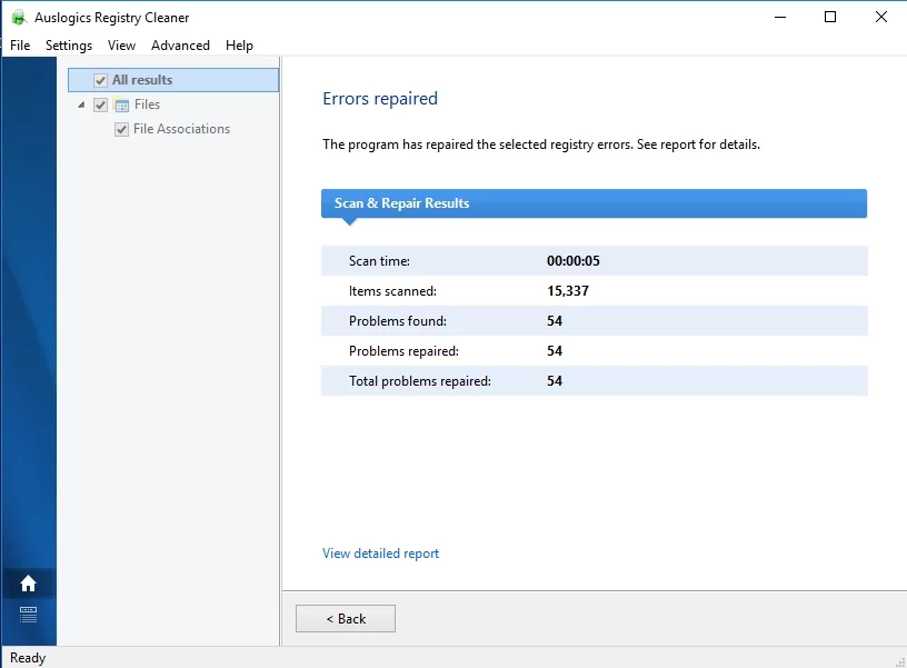 無料のAuslogicsレジストリクリーナーを使用して、Windowsレジストリから残り物を削除します。