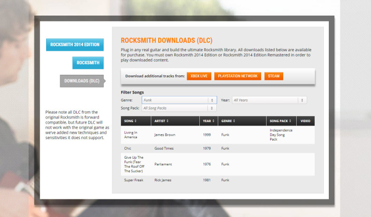 Poznaj oferty DLC Rocksmith
